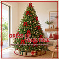 Jingle Jollys 24Pcs Red Velvet Christmas Bows Tree Decorations Xmas Decor