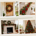Jingle Jollys 24Pcs Red Velvet Christmas Bows Tree Decorations Xmas Decor
