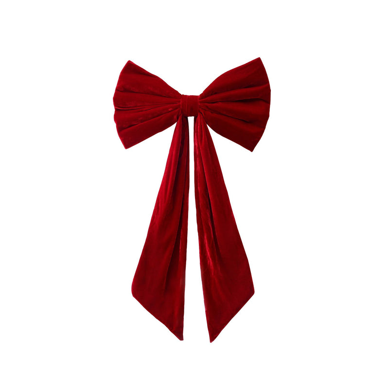 Jingle Jollys Red Velvet Christmas Bows Tree Decorations Xmas Ornaments