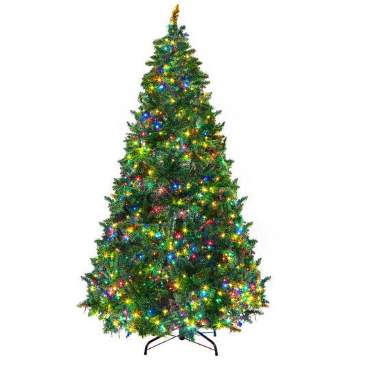 Jingle Jollys 2.1m Christmas Tree 8 Light Modes Multi Colour Xmas
