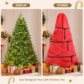 Jingle Jollys 2.4m Pre-Lit Christmas Tree 1488 LED Green with Red Storage Bag
