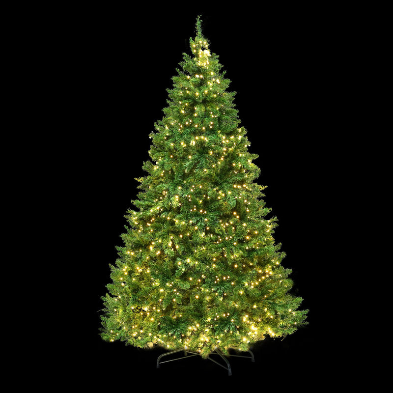 Jingle Jollys Christmas Tree 2.7m Xmas Tree Decorations 1800 LEDs 1831 Tips 8 Light Modes