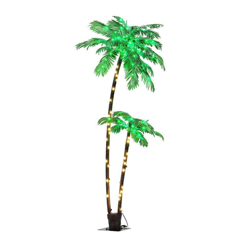 Jingle Jollys 2.1m LED Christmas Palm Tree Party Decorations