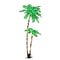 Jingle Jollys 2.1m LED Christmas Palm Tree Party Decorations