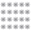 Jingle Jollys 20Pcs Christmas Tree Flower Set Garland Wreath Poinsettia Decorations