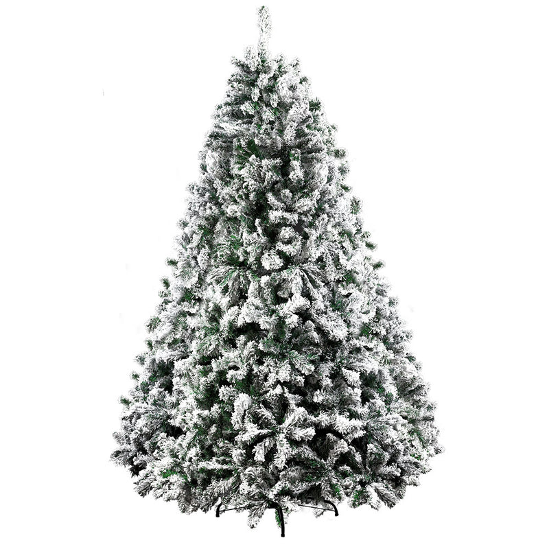 Jingle Jollys Christmas Tree 1.8M Snowy 758 Tips Xmas Decorations