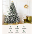Jingle Jollys Christmas Tree 1.8M Snowy 758 Tips Xmas Decorations