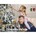 Jingle Jollys Christmas Tree 1.8M Snowy 758 Tips Xmas Decorations