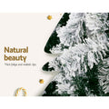 Jingle Jollys Christmas Tree 1.8M Snowy 758 Tips Xmas Decorations