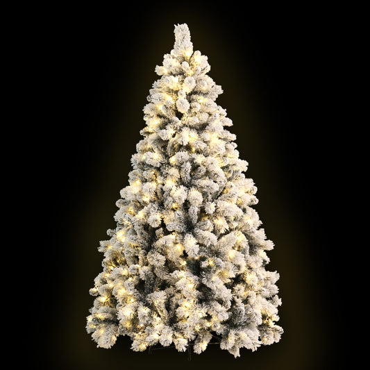 Jingle Jollys Christmas Tree 1.8M 350 LED Lights Snowy