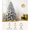 Jingle Jollys Christmas Tree 1.8M 350 LED Lights Snowy