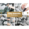 Jingle Jollys Christmas Tree 1.8M 350 LED Lights Snowy