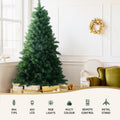 Jingle Jollys 1.8m RGB LED Christmas Tree 890 Tips Remote