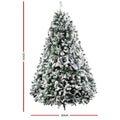 Jingle Jollys 2.1M Snowy Christmas Tree 1106 Tips Xmas Decor