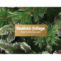 Jingle Jollys 2.1M Christmas Tree LED Warm Lights Pine Cones Red
