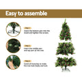 Jingle Jollys 2.1M Christmas Tree LED Warm Lights Pine Cones Red