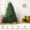 Jingle Jollys 2.4M Christmas Tree 2100 Tips Pine Needles