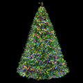 Jingle Jollys Christmas Tree 2.4M 8 Light Mode Multi Colour Xmas