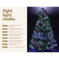 Jingle Jollys Christmas Tree 2.4M 8 Light Mode Multi Colour Xmas