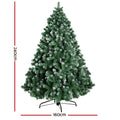 Jingle Jollys 2.4M Snowy Christmas Tree 1500 Tips Xmas