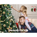 Jingle Jollys 2.4M Snowy Christmas Tree 1500 Tips Xmas