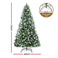 Jingle Jollys 2.7m Christmas Tree 1765 Tips Snowy Pine Needle