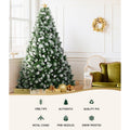Jingle Jollys 2.7m Christmas Tree 1765 Tips Snowy Pine Needle