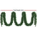 Jingle Jollys 20M Christmas Garland LED Lights 1400 Tips Xmas