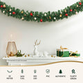 Jingle Jollys 20M Christmas Garland LED Lights 1400 Tips Xmas
