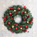 Jingle Jollys 60cm Christmas Wreath Garland Decoration Xmas
