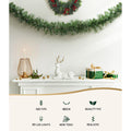 Jingle Jollys 1.8m Christmas Garland LED Lights Xmas Decorations