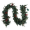 Jingle Jollys 2.4m Christmas Garland LED Lights Xmas Decoration