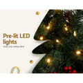 Jingle Jollys 2.4m Christmas Garland LED Lights Xmas Decoration