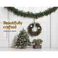 Jingle Jollys 2.4m Christmas Garland LED Lights Xmas Decoration