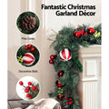 Jingle Jollys 2.7m Christmas Garland Decorations Xmas Wedding