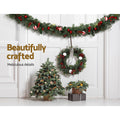 Jingle Jollys 2.7m Christmas Garland Decorations Xmas Wedding