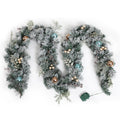 Jingle Jollys 2.7m Christmas Garland LED Lights Snowy Xmas Deco