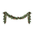 Jingle Jollys 3M Christmas Garland LED Pre-lit Pine Cones Green