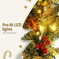 Jingle Jollys 3M Christmas Garland LED Pre-lit Pine Cones Green