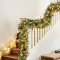 Jingle Jollys 3M Christmas Garland LED Pre-lit Pine Cones Green