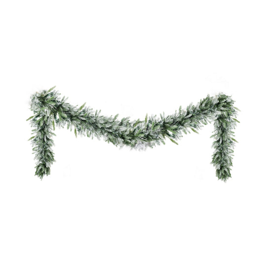 Jingle Jollys 3M Christmas Garland Pre-lit LED Snow Frosted