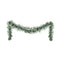Jingle Jollys 3M Christmas Garland Pre-lit LED Snow Frosted