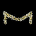 Jingle Jollys 3M Christmas Garland Pre-lit LED Snow Frosted