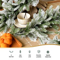 Jingle Jollys 3M Christmas Garland Pre-lit LED Snow Frosted