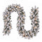 Jingle Jollys 1.8M Christmas Garland 8 Mode LED Snow Frosted Tips Auto Timing