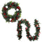 Jingle Jollys Christmas Garland Wreath Set Xmas Tree Decor Ornaments