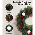 Jingle Jollys Christmas Garland Wreath Set Xmas Tree Decor Ornaments
