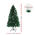 Jingle Jollys 1.5m Optic Fibre Christmas Tree LED Multi Colour