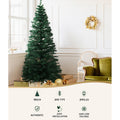 Jingle Jollys 1.8m Christmas Tree Optic Fibre LED Warm White