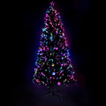 Jingle Jollys 2.1m Christmas Tree Optic Fibre LED Multi Colour